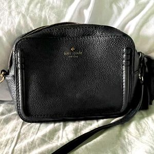 Kate Spade Pebbled Black Leather Crossbody